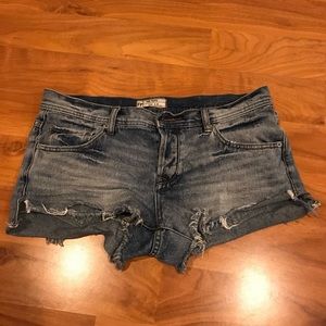 Free people denim shorts
